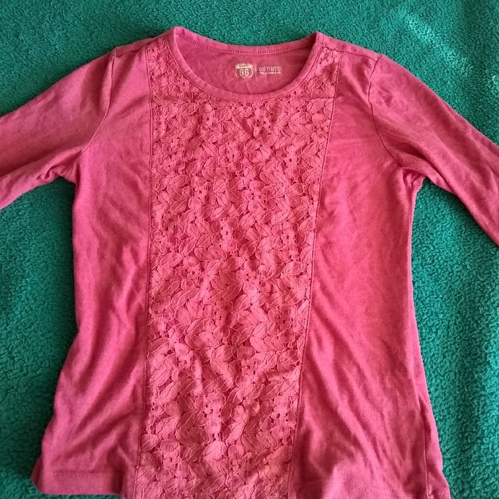 A long pink sleeve Shirt